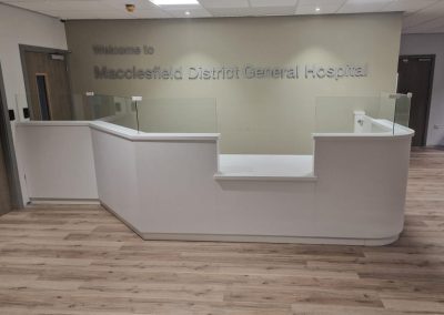 Macclesfield Hospital – New reception desk