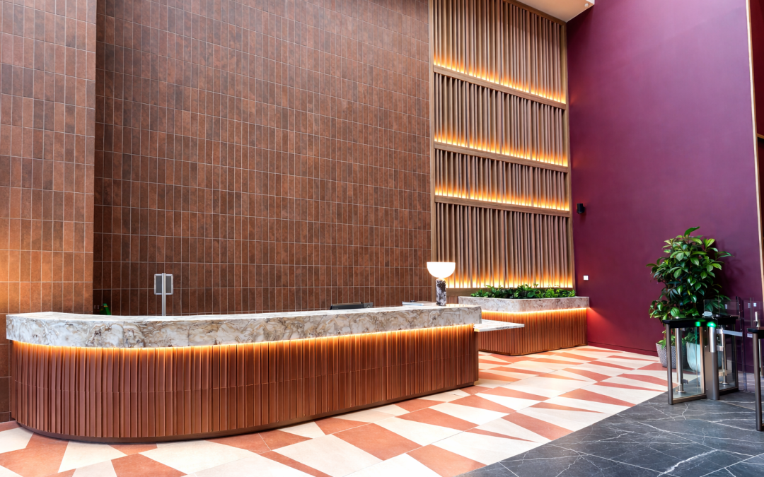 Where Curves Welcome You – Reception & Common Areas Joinery